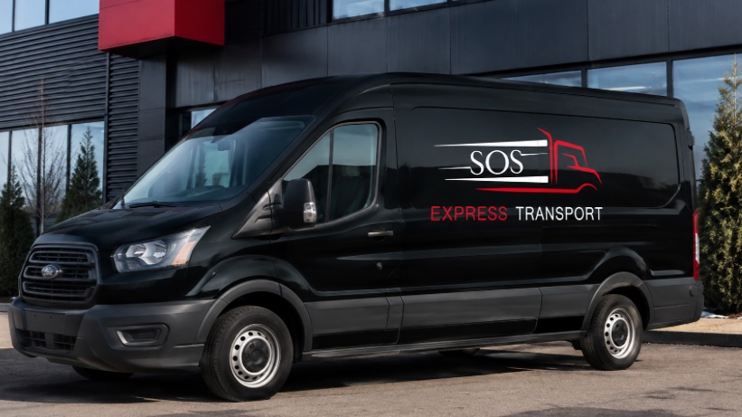 Un véhicule SOS Express Transport